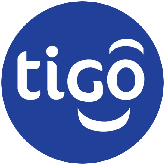 Logo de Tigo, cliente de Muebles y Diseños